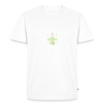 Helmut - Men's Premium Organic T-Shirt - white - Front - Nico (187cm)
