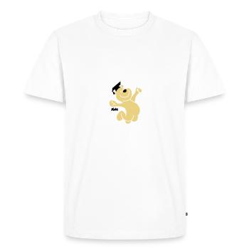 ours diplôme (3f) - T-shirt Premium bio Homme - blanc - Devant - Nico (187cm)