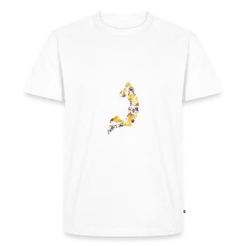 Basket-ball - T-shirt Premium bio Homme - blanc - Devant - Nico (187cm)