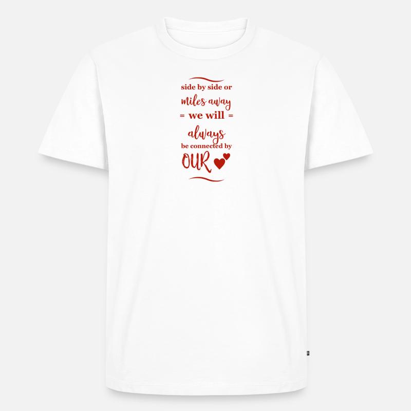 Beste Freunde Spruch - Männer Premium Bio T-Shirt - Weiß