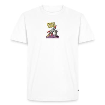 Aventure de robots cadets de l’espace - T-shirt Premium bio Homme - blanc - Devant - Nico (187cm)