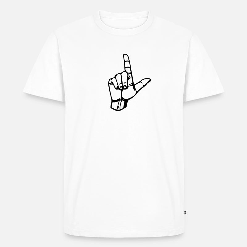 Design "Loser" - Männer Premium Bio T-Shirt - Weiß