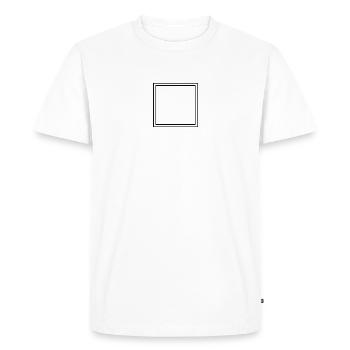 Casé - T-shirt Premium bio Homme - blanc - Devant - Nico (187cm)