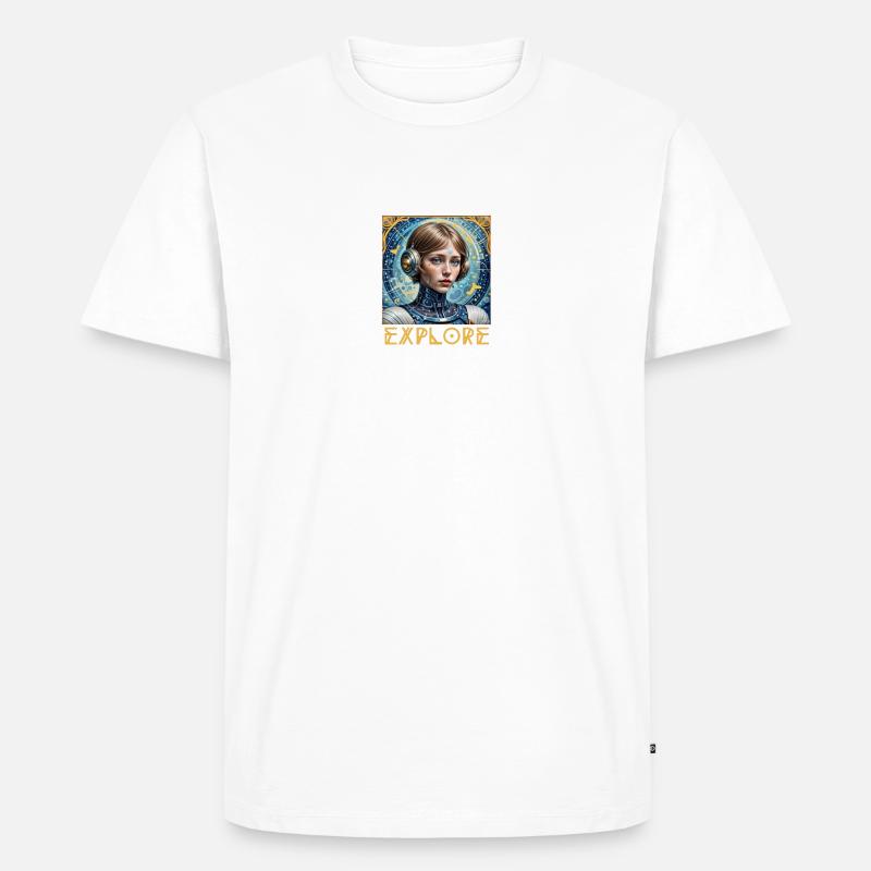 Explore and conquer - Men's Premium Organic T-Shirt - white