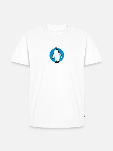 pinguin_032013_b_3c - Männer Premium Bio T-Shirt - Weiß