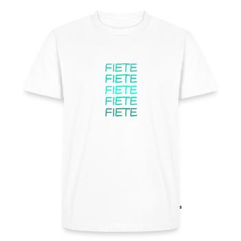Cadeau pour Fiete - T-shirt Premium bio Homme - blanc - Devant - Nico (187cm)