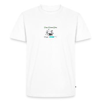 bouledogue français - T-shirt Premium bio Homme - blanc - Devant - Nico (187cm)