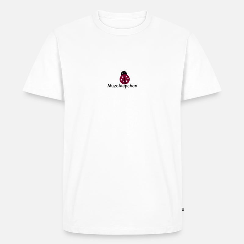 muzekiepchen - Männer Premium Bio T-Shirt - Weiß