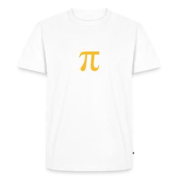 Pi - Men's Premium Organic T-Shirt - white - Front - Nico (187cm)