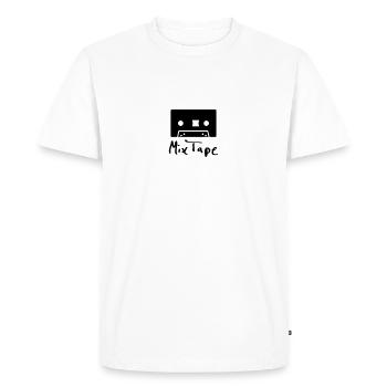 mix tape - T-shirt Premium bio Homme - blanc - Devant - Nico (187cm)