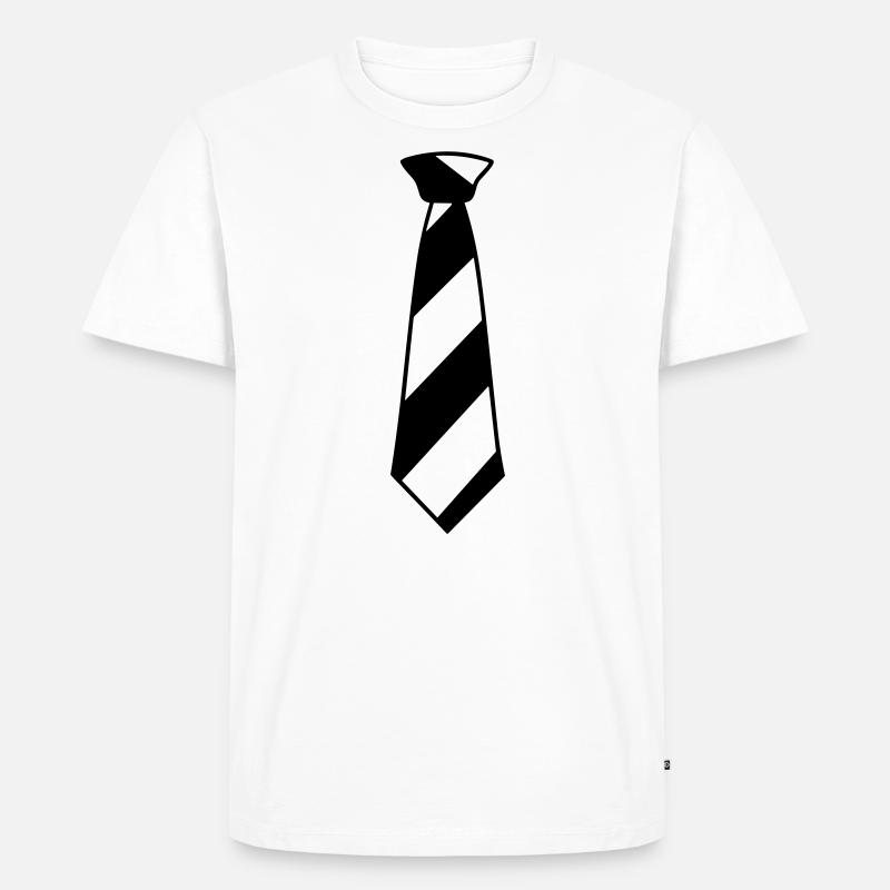 Binden - Männer Premium Bio T-Shirt - Weiß