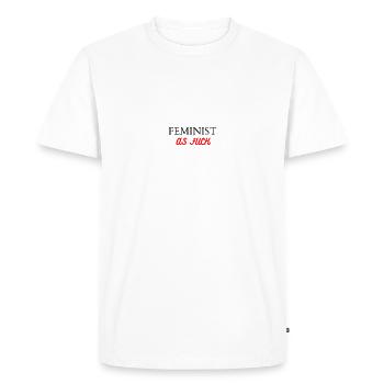 Feminist - T-shirt Premium bio Homme - blanc - Devant - Nico (187cm)