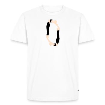 ABC - T-shirt Premium bio Homme - blanc - Devant - Nico (187cm)