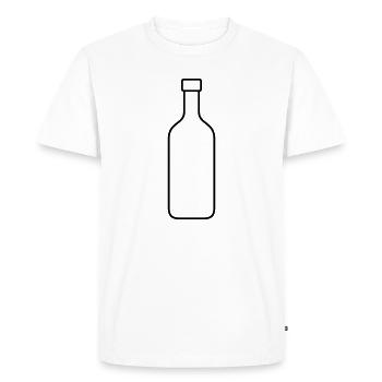 Bouteille - T-shirt Premium bio Homme - blanc - Devant - Nico (187cm)