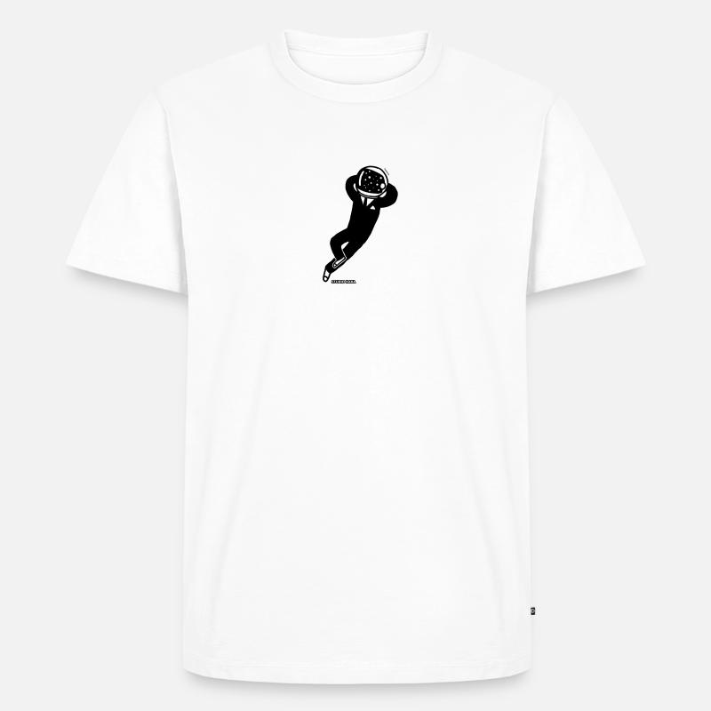 SPACE SUIT-STUDIO HAKA - Männer Premium Bio T-Shirt - Weiß