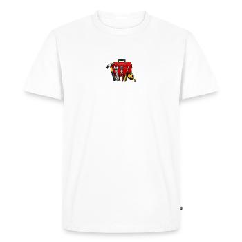 Ensemble d’outils DIY Heroes - T-shirt Premium bio Homme - blanc - Devant - Nico (187cm)