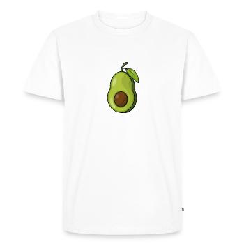 AVOCADO - Men's Premium Organic T-Shirt - white - Front - Nico (187cm)