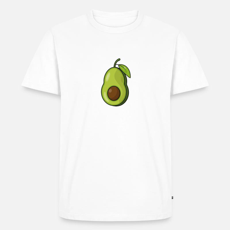 AVOCADO - Männer Premium Bio T-Shirt - Weiß