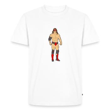 wrestling wrestler sumo boxers boxing1 - Men's Premium Organic T-Shirt - white - Front - Nico (187cm)