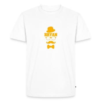 Gift for Bryan - Men's Premium Organic T-Shirt - white - Front - Nico (187cm)