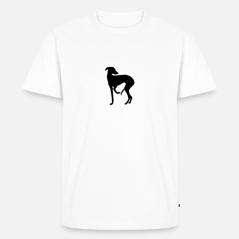 Windspiel - Männer Premium Bio T-Shirt - Weiß