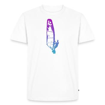 Windsurfer - Männer Premium Bio T-Shirt - Weiß - Vorne - Nico (187cm)