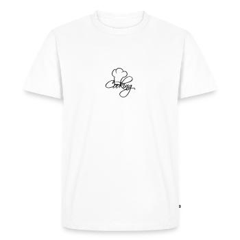 Cooking Chef Chef Cap Logo -starred chef - Men's Premium Organic T-Shirt - white - Front - Nico (187cm)