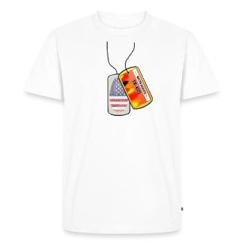 Plaque d’identité DAKOTA du Sud - T-shirt Premium bio Homme - blanc - Devant - Nico (187cm)