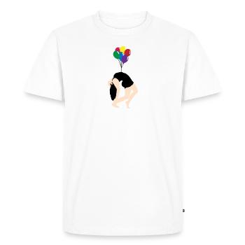 Balloon - T-shirt Premium bio Homme - blanc - Devant - Nico (187cm)