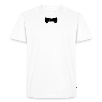 Noeud papillon / noeud papillon (1c) - T-shirt Premium bio Homme - blanc - Devant - Nico (187cm)