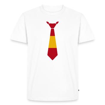 Conception de cravate de drapeau allemand - T-shirt Premium bio Homme - blanc - Devant - Nico (187cm)
