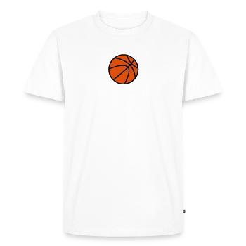basket-ball - T-shirt Premium bio Homme - blanc - Devant - Nico (187cm)