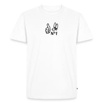 Number One, Comic - T-shirt Premium bio Homme - blanc - Devant - Nico (187cm)