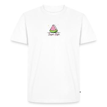 Euphorie du sucre de pastèque - T-shirt Premium bio Homme - blanc - Devant - Nico (187cm)