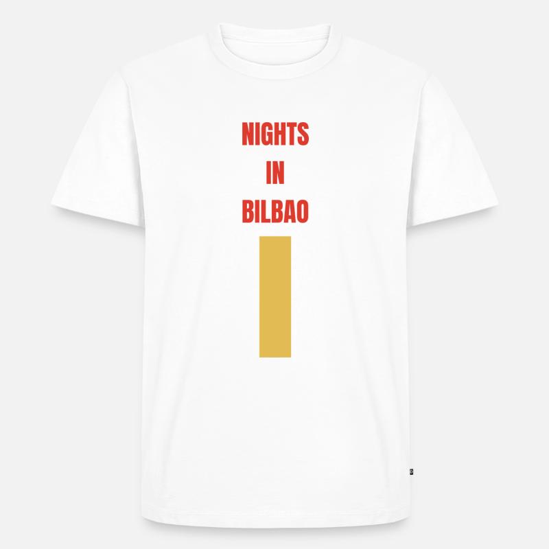 Nächte in Bilbao - Männer Premium Bio T-Shirt - Weiß