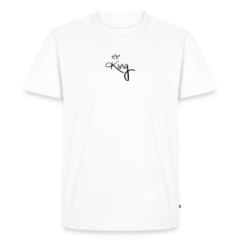 Roi. - T-shirt Premium bio Homme - blanc - Devant - Nico (187cm)
