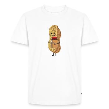Sweet peanut (b) - Men's Premium Organic T-Shirt - white - Front - Nico (187cm)