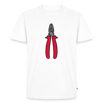 pinces tirez Nip hors Greifzange grab vis de petit - T-shirt Premium bio Homme - blanc - Devant - Nico (187cm)