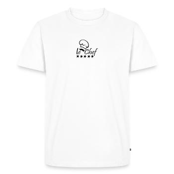 Le Chef - T-shirt Premium bio Homme - blanc - Devant - Nico (187cm)