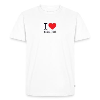 I LOE ERZURUM - T-shirt Premium bio Homme - blanc - Devant - Nico (187cm)
