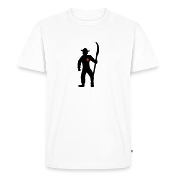dessin chouan de Vendée symbole vendéen - T-shirt Premium bio Homme - blanc - Devant - Nico (187cm)