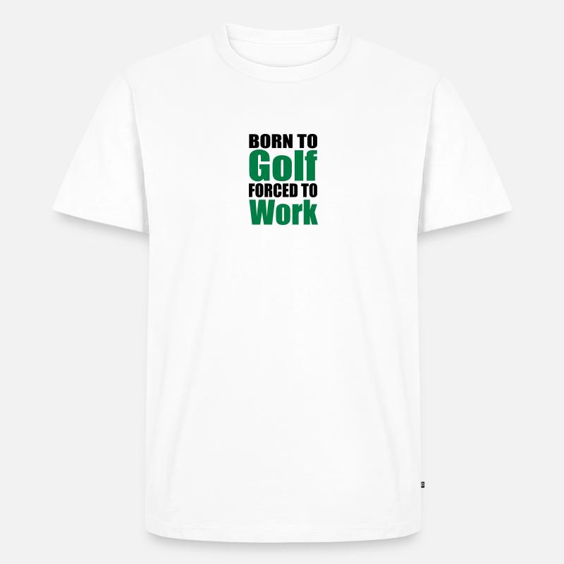 Golf - Männer Premium Bio T-Shirt - Weiß