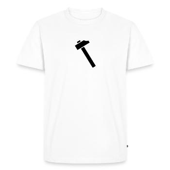 Marteau - T-shirt Premium bio Homme - blanc - Devant - Nico (187cm)