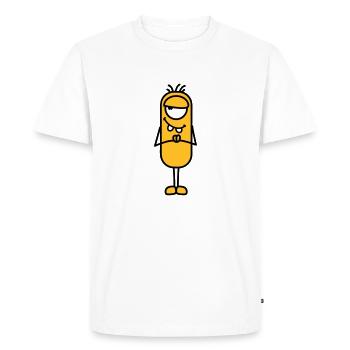 Monster - T-shirt Premium bio Homme - blanc - Devant - Nico (187cm)