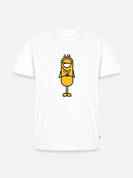 Monster - Männer Premium Bio T-Shirt - Weiß