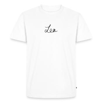 Léa - T-shirt Premium bio Homme - blanc - Devant - Nico (187cm)