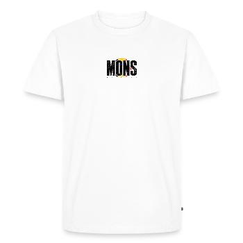 Primaires Géométriques 1 Abstrait - T-shirt Premium bio Homme - blanc - Devant - Nico (187cm)
