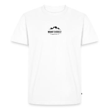 Mont Everest au-delà de la limite - T-shirt Premium bio Homme - blanc - Devant - Nico (187cm)