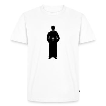 Pasteur - T-shirt Premium bio Homme - blanc - Devant - Nico (187cm)