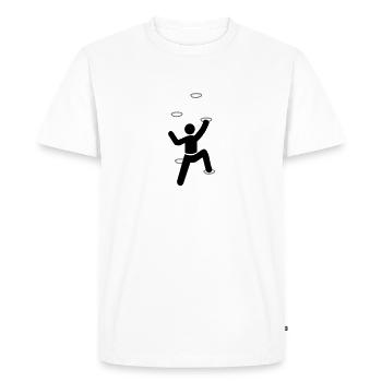 climber - T-shirt Premium bio Homme - blanc - Devant - Nico (187cm)